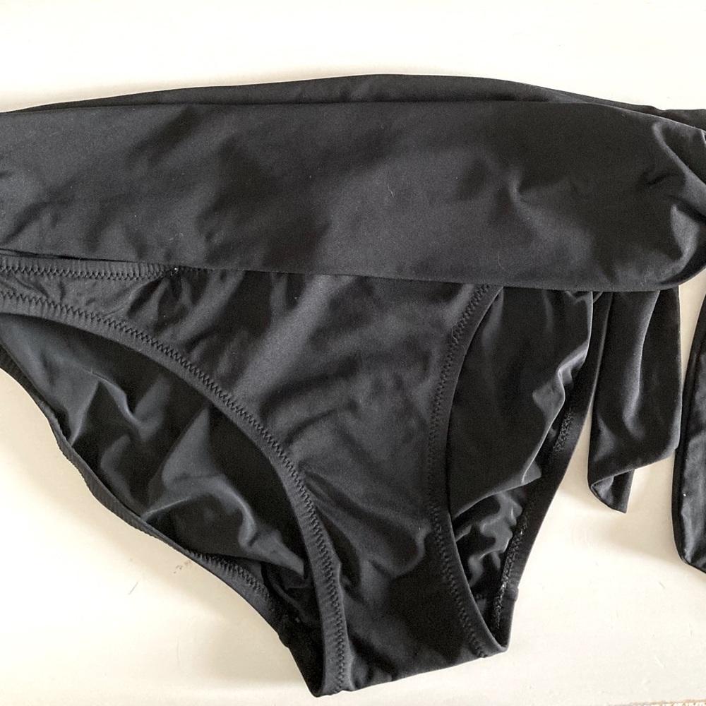 DKNY SARONG TIE ON SIDE BIKINI BOTTOM